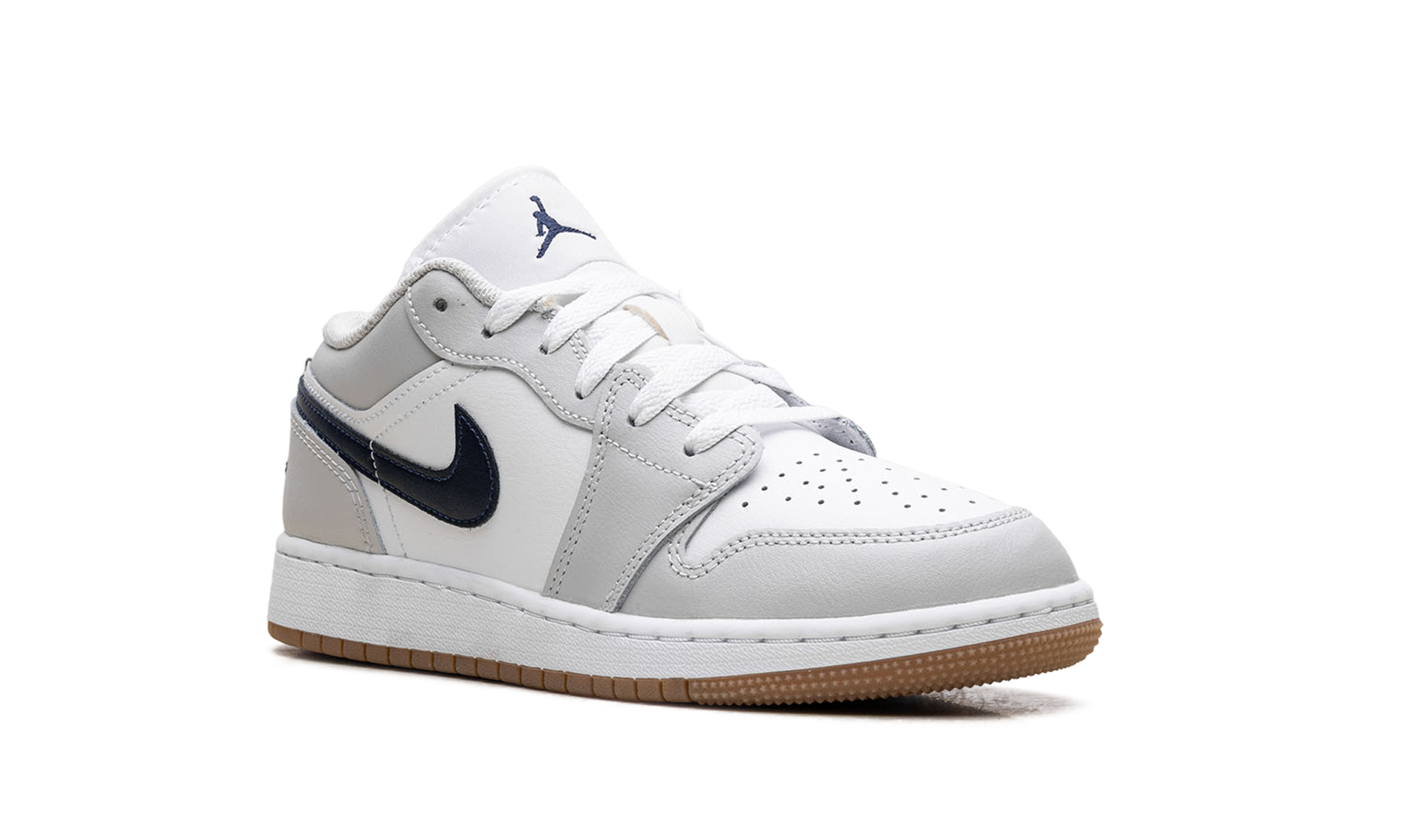 AJ 1 Low GS "White Neutral Grey Gum Midnight Navy"