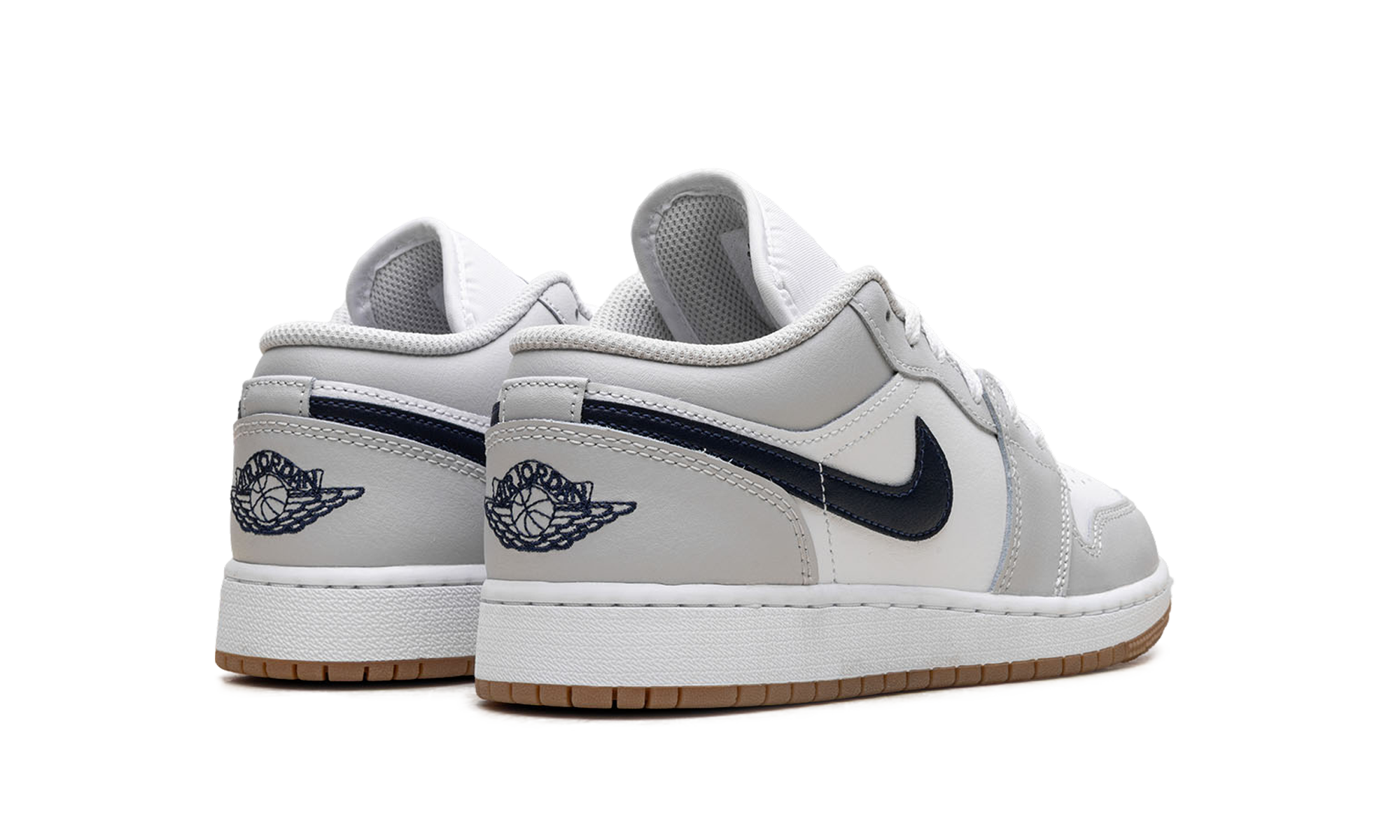 AJ 1 Low GS "White Neutral Grey Gum Midnight Navy"