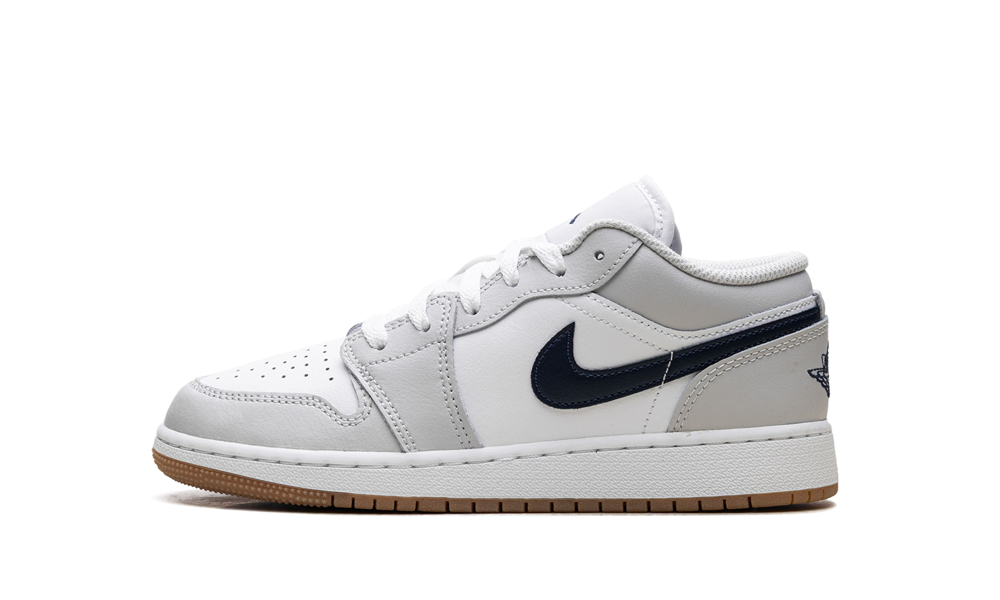 AJ 1 Low GS "White Neutral Grey Gum Midnight Navy"