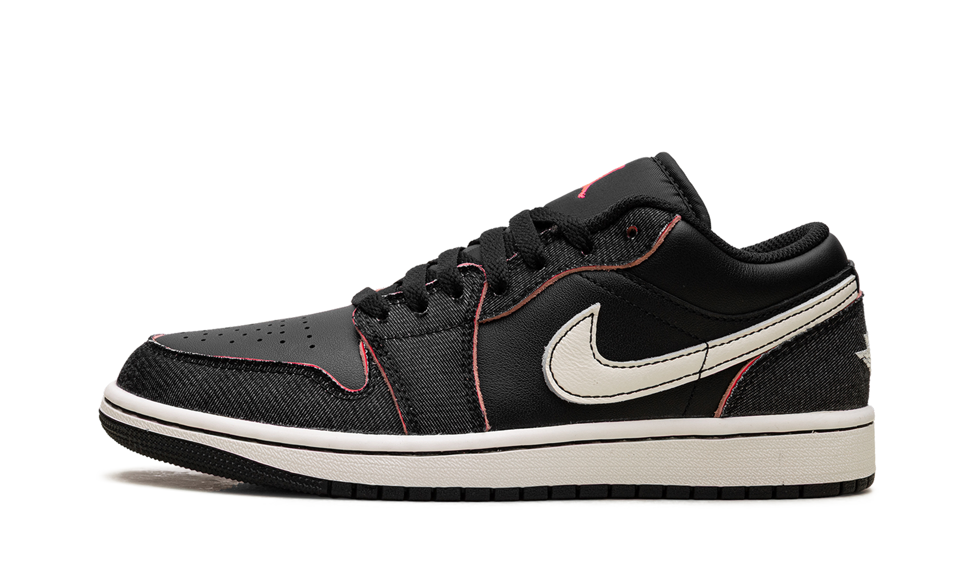 AJ 1 Low Se "Black/black/racer Pink/pale Ivory"