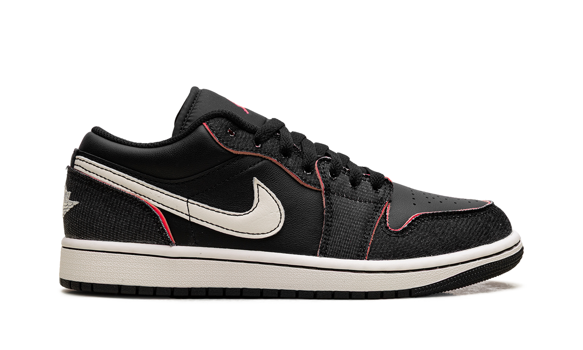 AJ 1 Low Se "Black/black/racer Pink/pale Ivory"