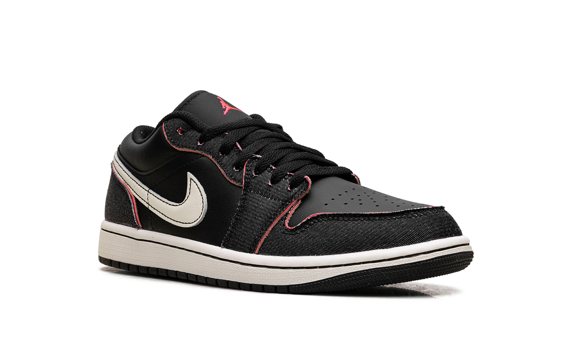 AJ 1 Low Se "Black/black/racer Pink/pale Ivory"