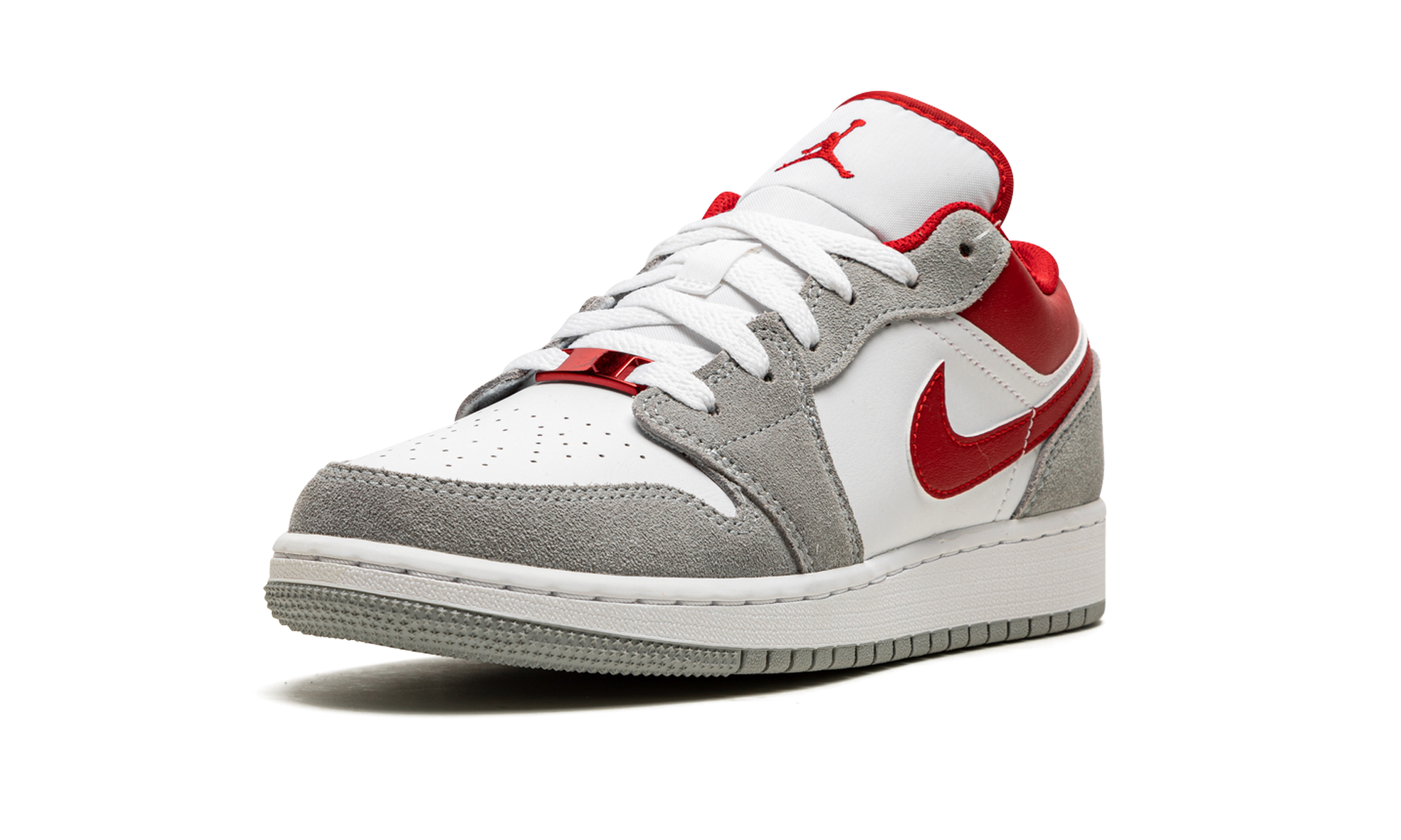 AJ 1 Low Se GS "Smoke Grey Gym Red"