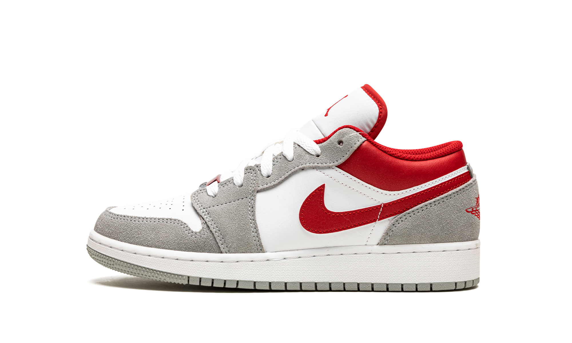AJ 1 Low Se GS "Smoke Grey Gym Red"