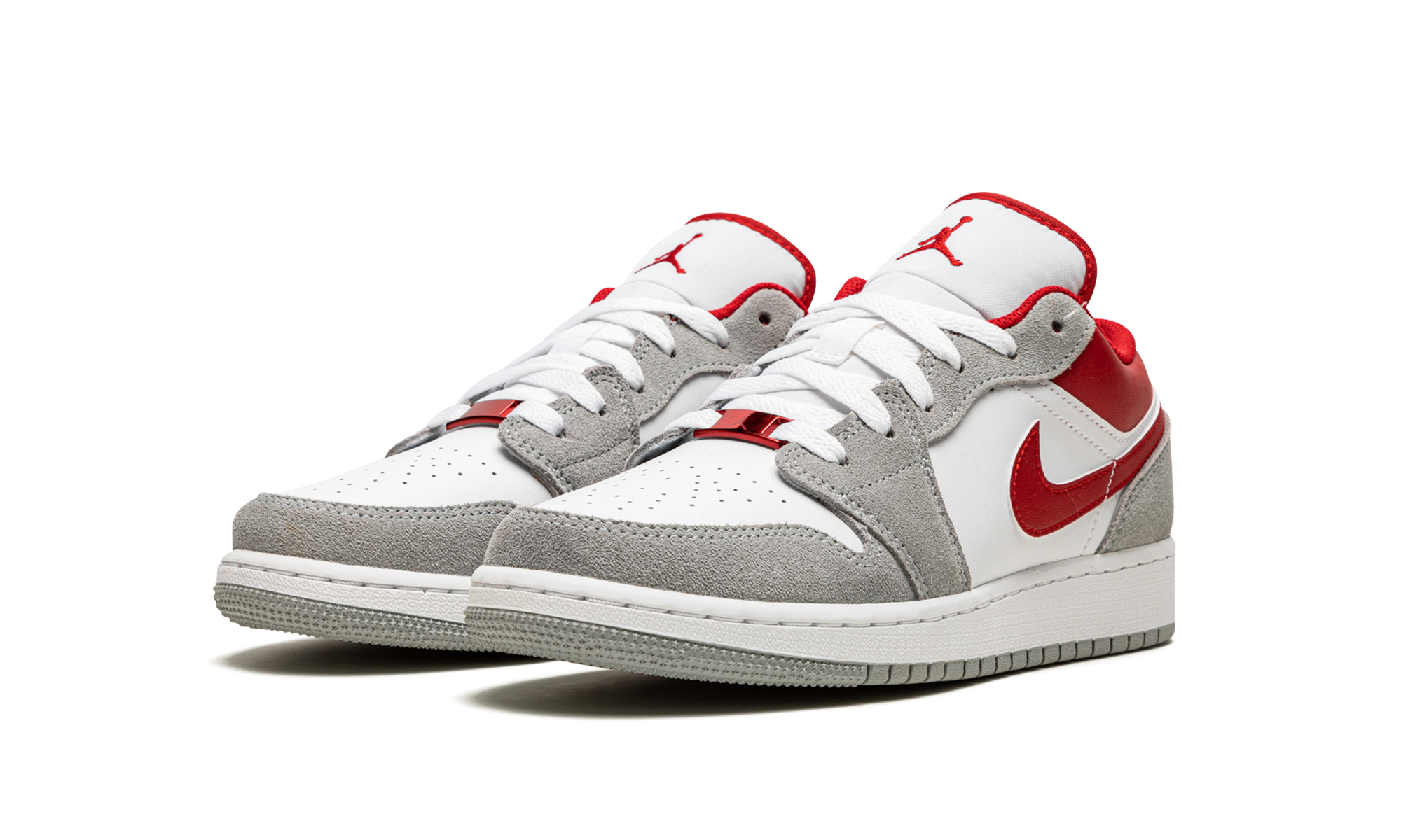 AJ 1 Low Se GS "Smoke Grey Gym Red"