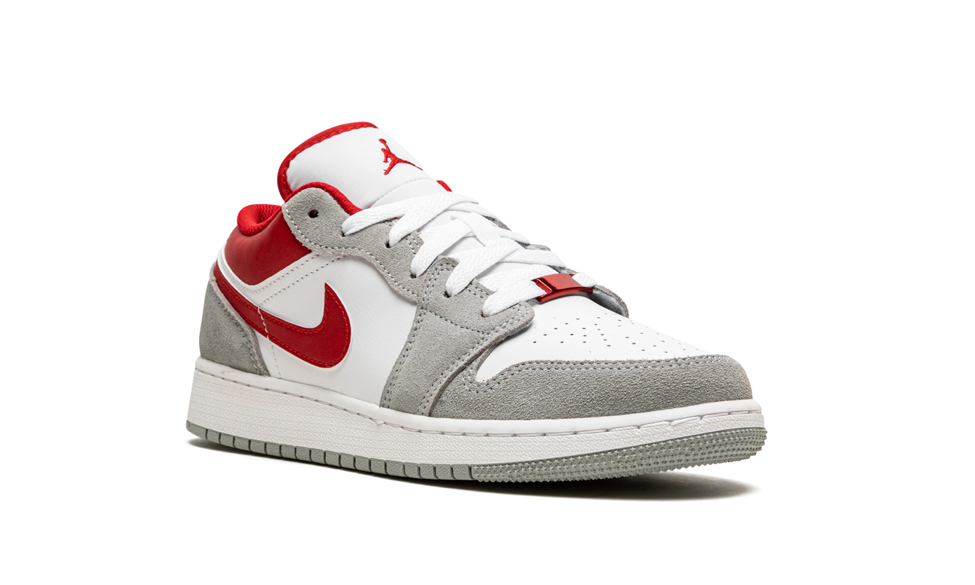 AJ 1 Low Se GS "Smoke Grey Gym Red"