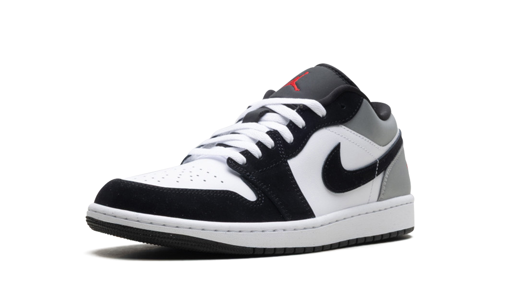 AJ 1 Low Se "White Fire Red Black Matte Silver"