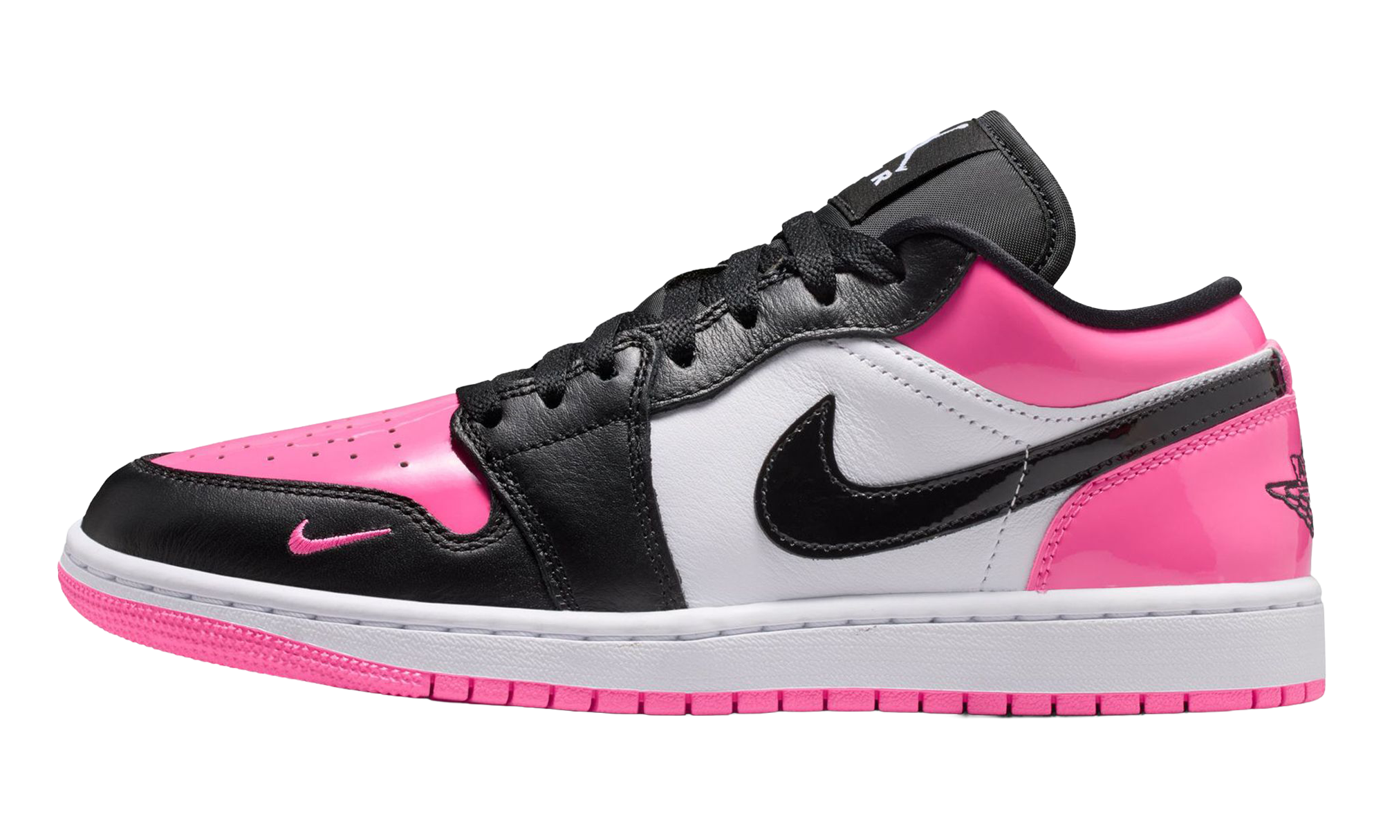 AJ 1 Low Se Women "Black Pinksicle Patent"
