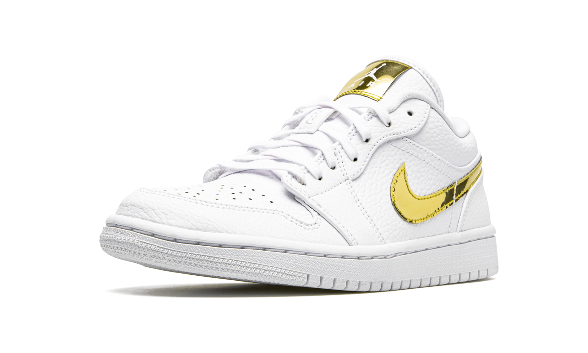 AJ 1 Low Se Women "White Metallic Gold"
