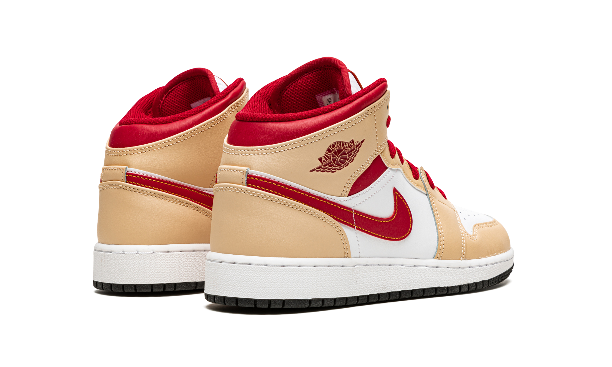 AJ 1 Mid GS "Beige / Red"