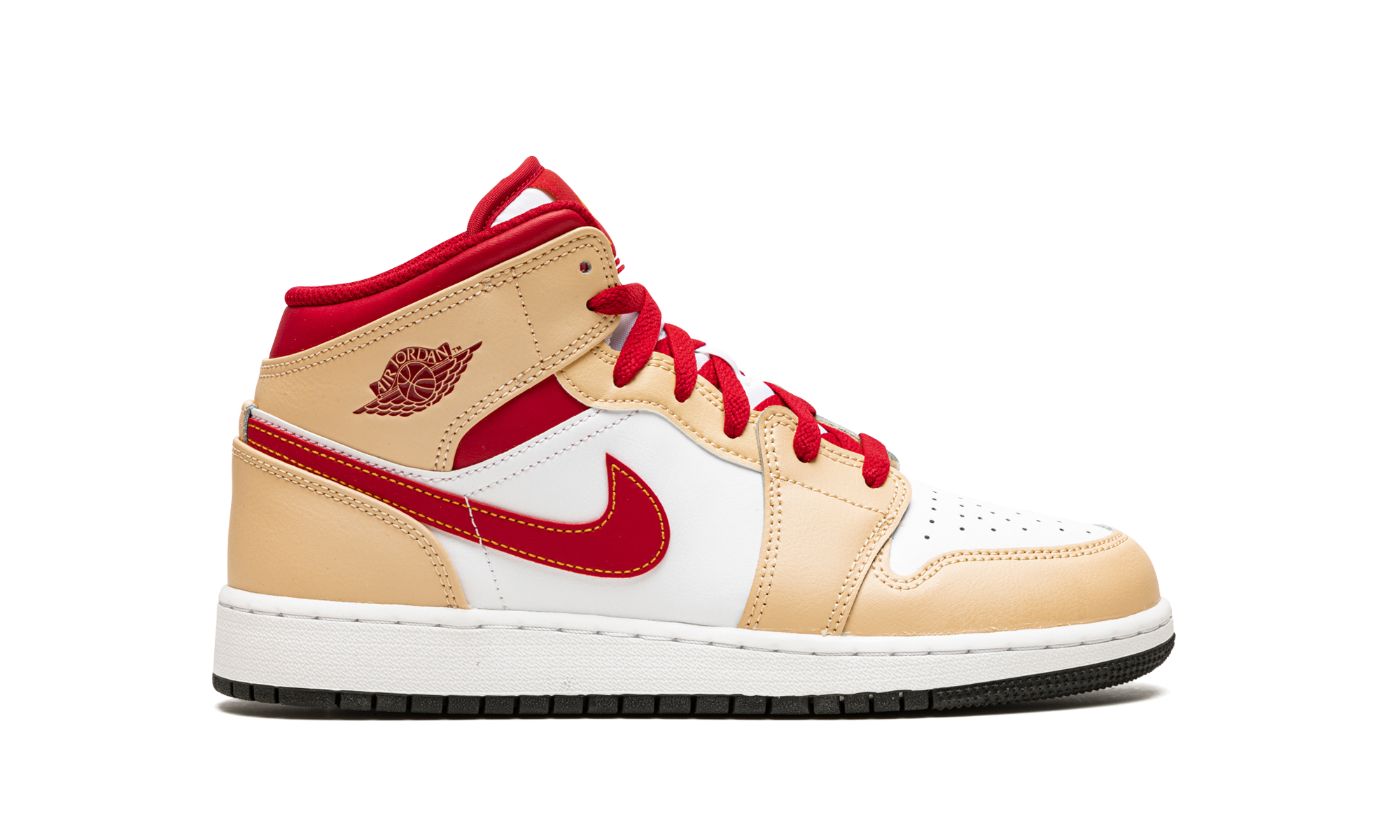 AJ 1 Mid GS "Beige / Red"