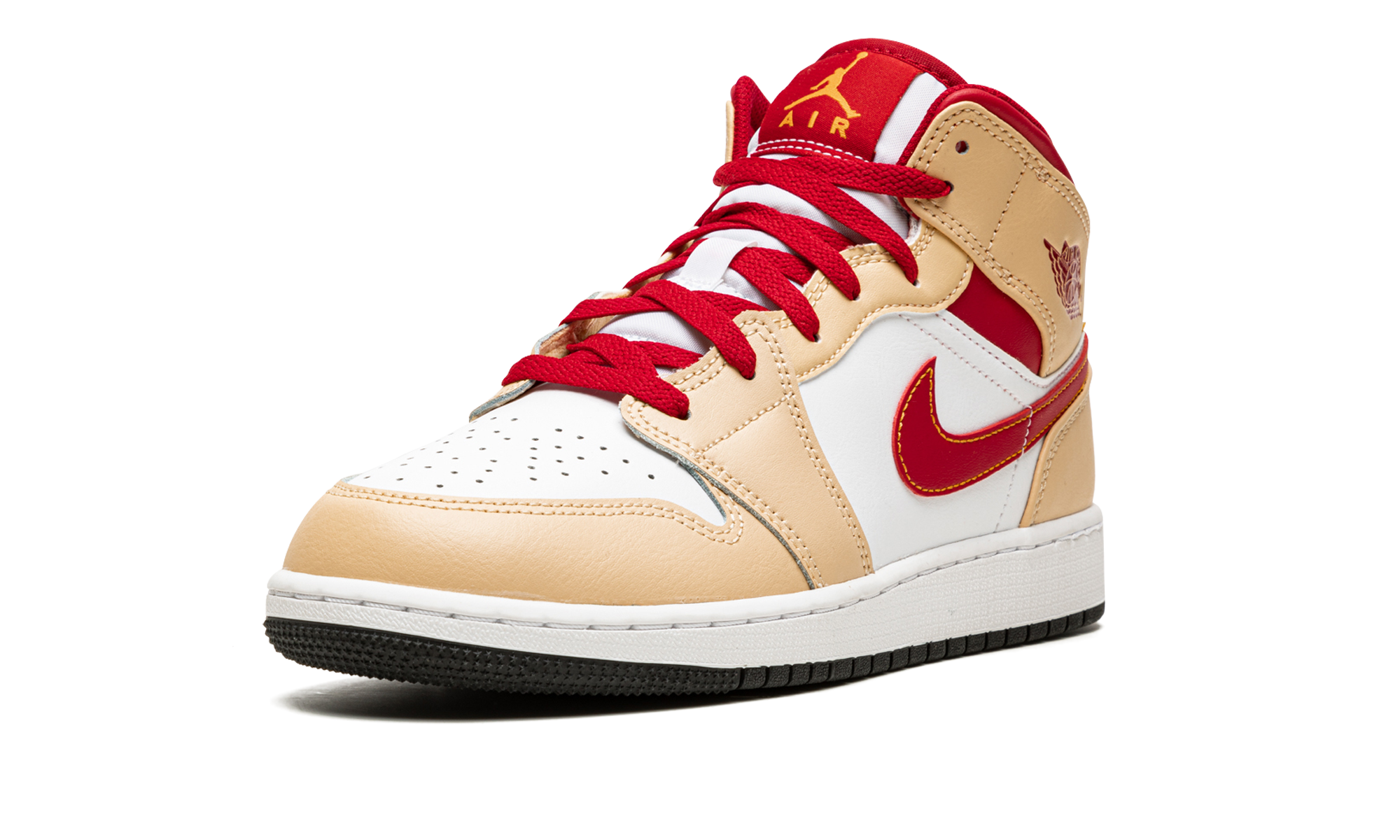 AJ 1 Mid GS "Beige / Red"