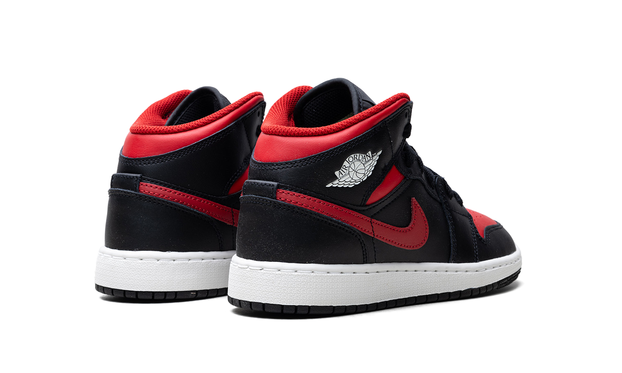 AJ 1 Mid GS "Black Summit White Varsity Red"