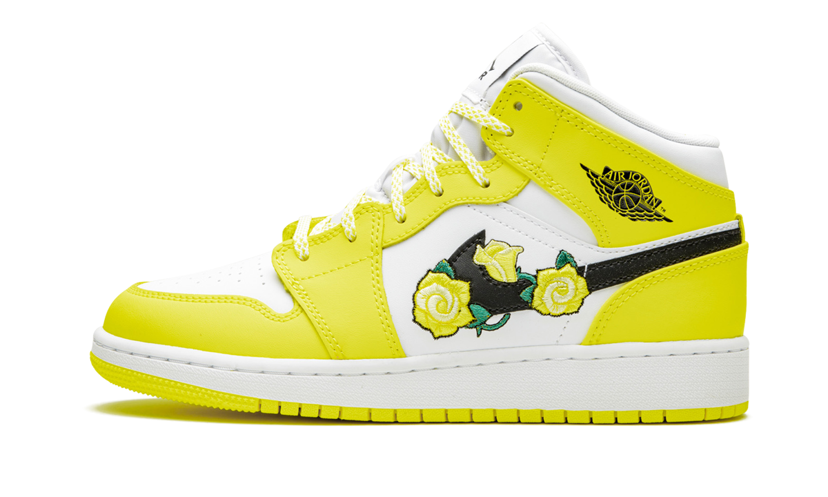 AJ 1 Mid GS "Dynamic Yellow"