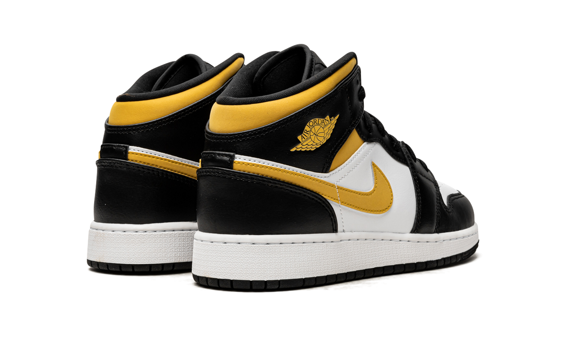 AJ 1 Mid GS "Pollen / Black / White"