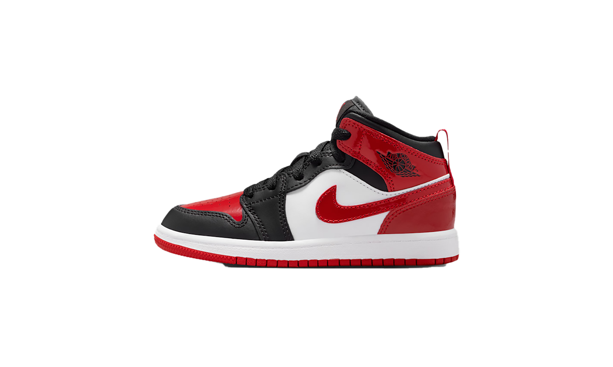 AJ 1 Mid GS "Red/black"