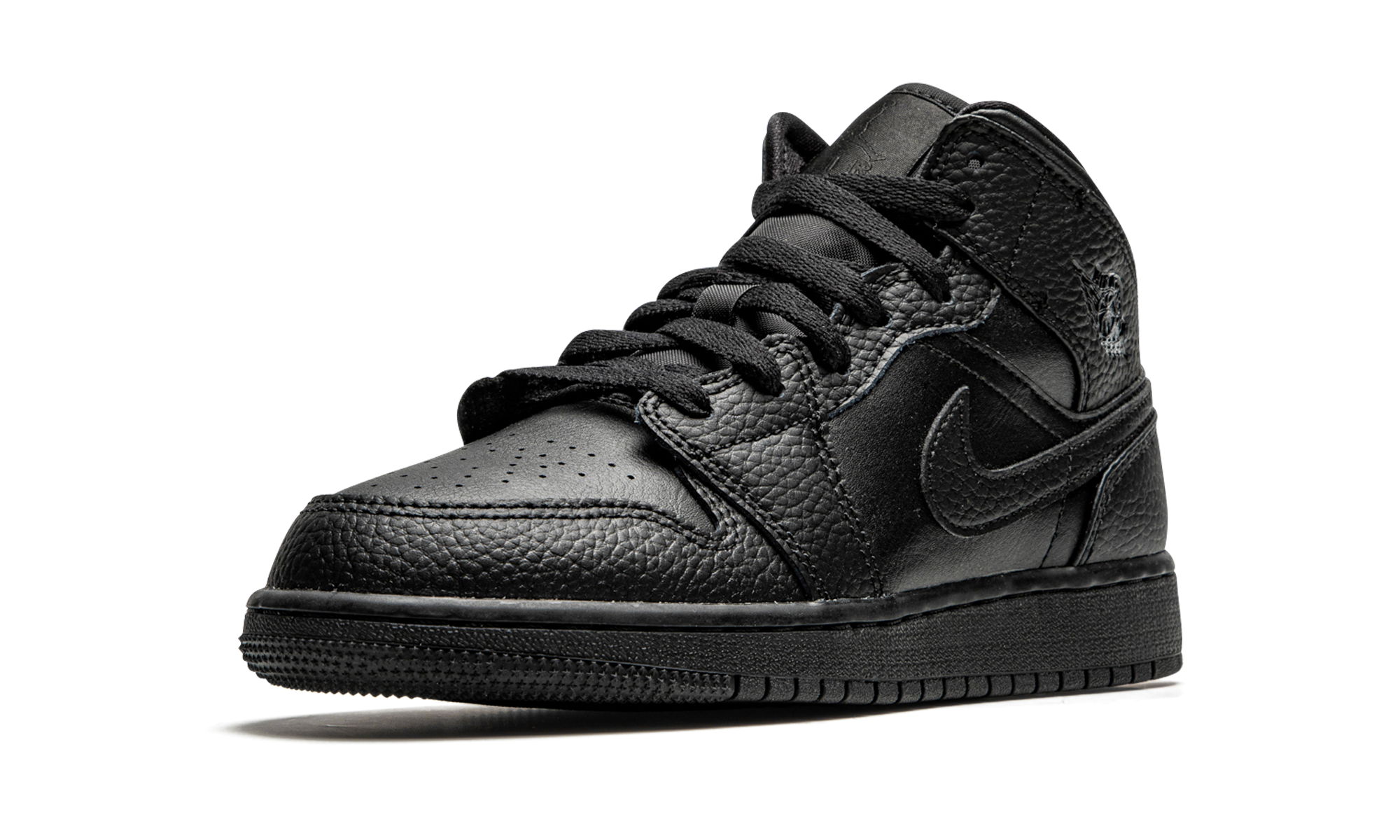 AJ 1 Mid GS "Triple Black"