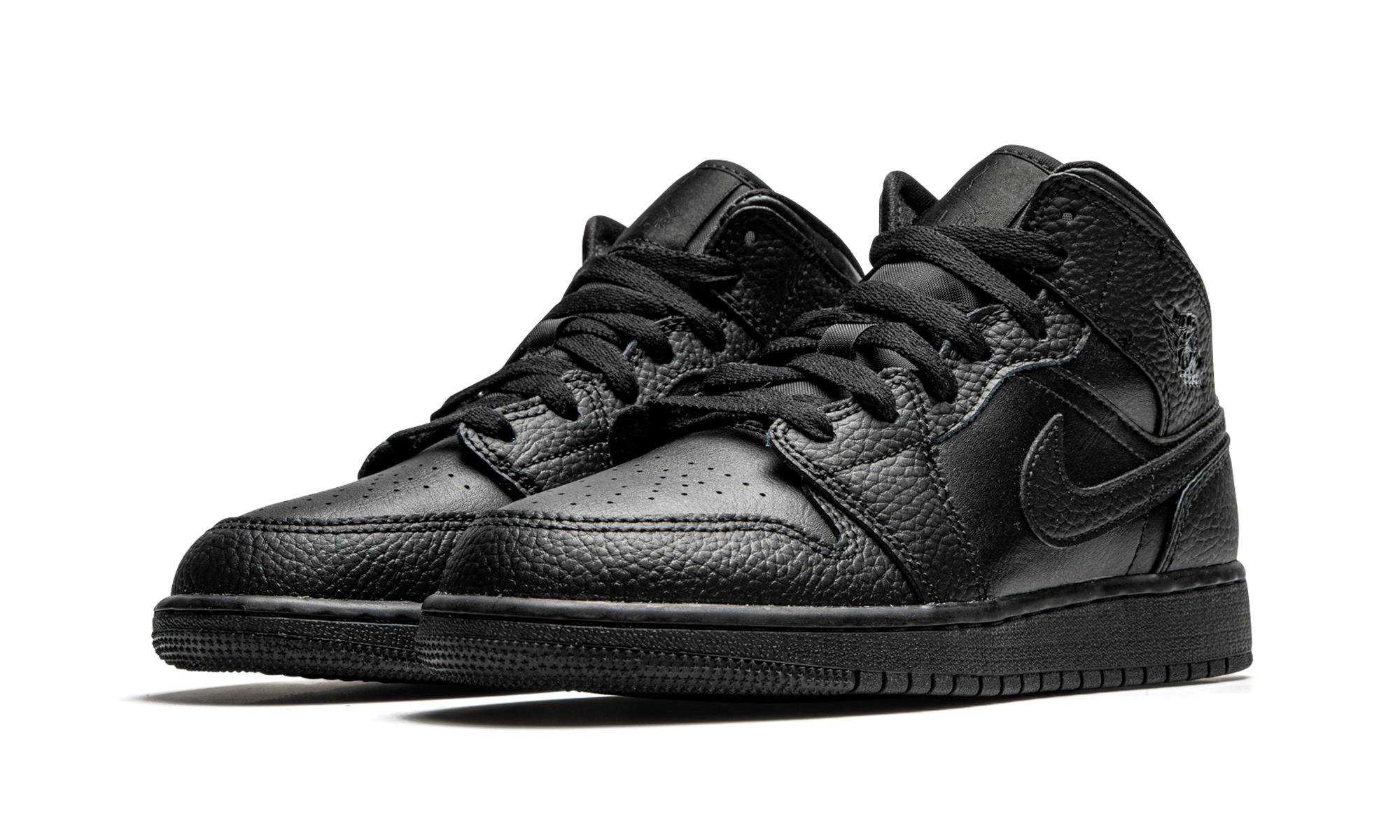 AJ 1 Mid GS "Triple Black"