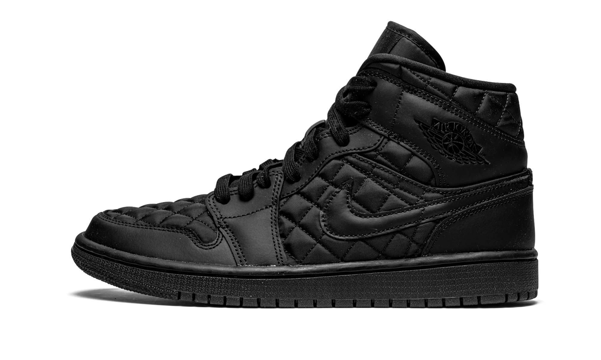 AJ 1 Mid Quilted Women "Black"