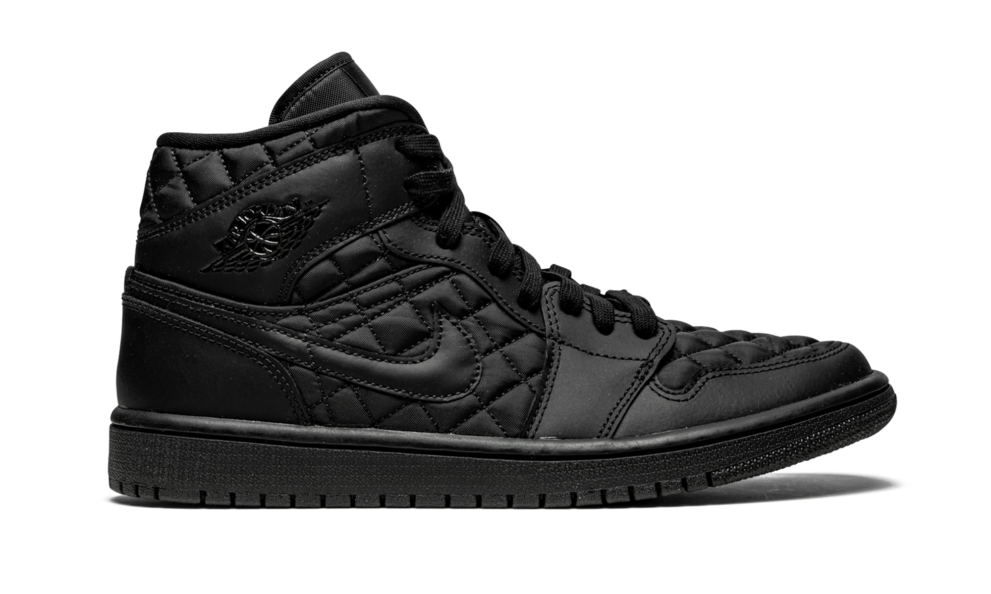 AJ 1 Mid Quilted Women "Black"