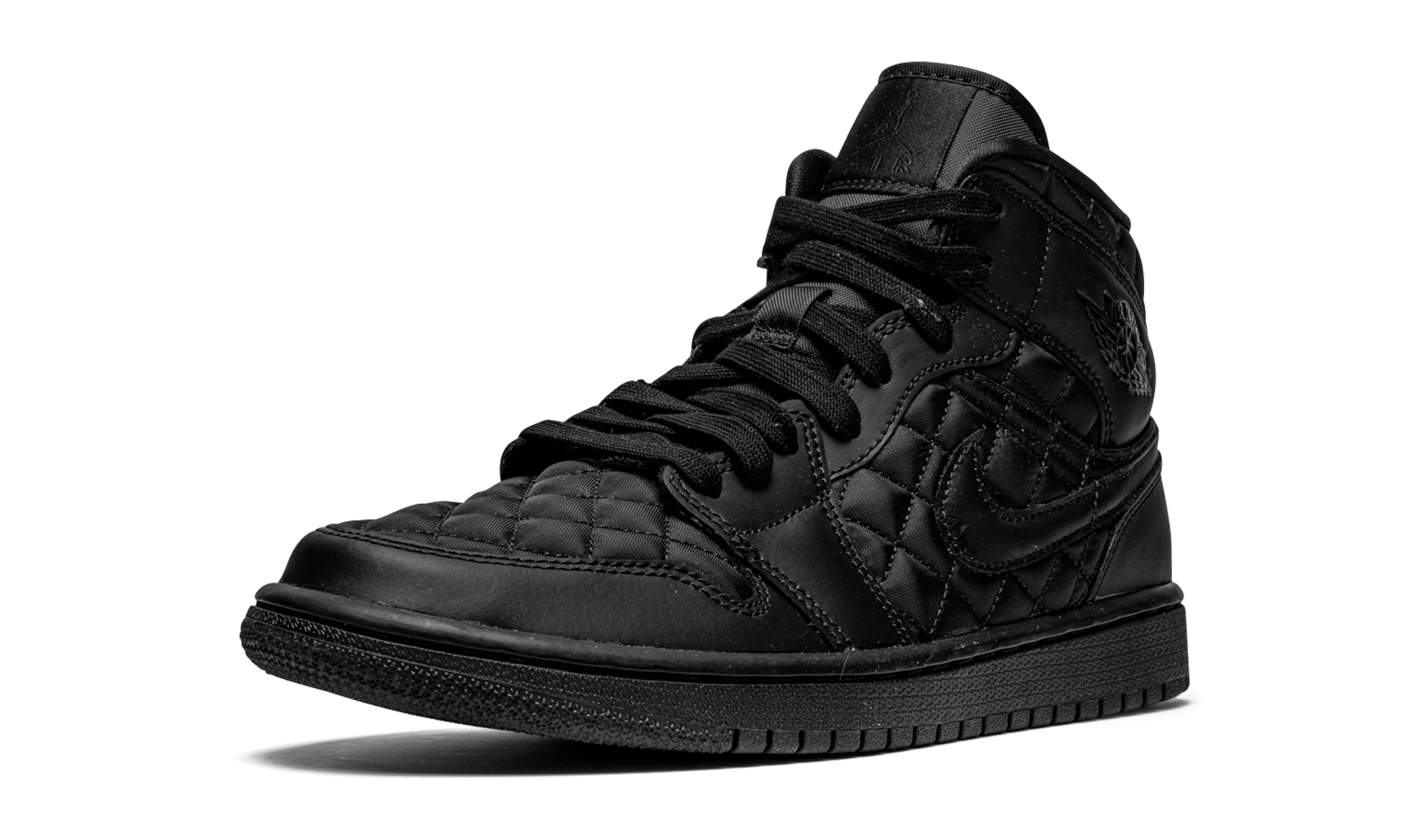 AJ 1 Mid Quilted Women "Black"
