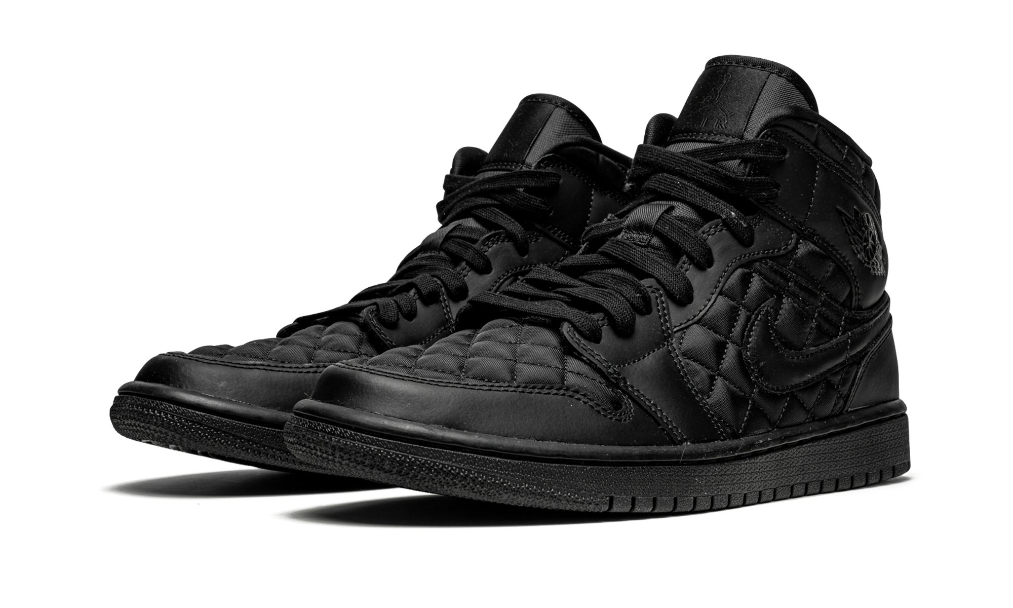 AJ 1 Mid Quilted Women "Black"