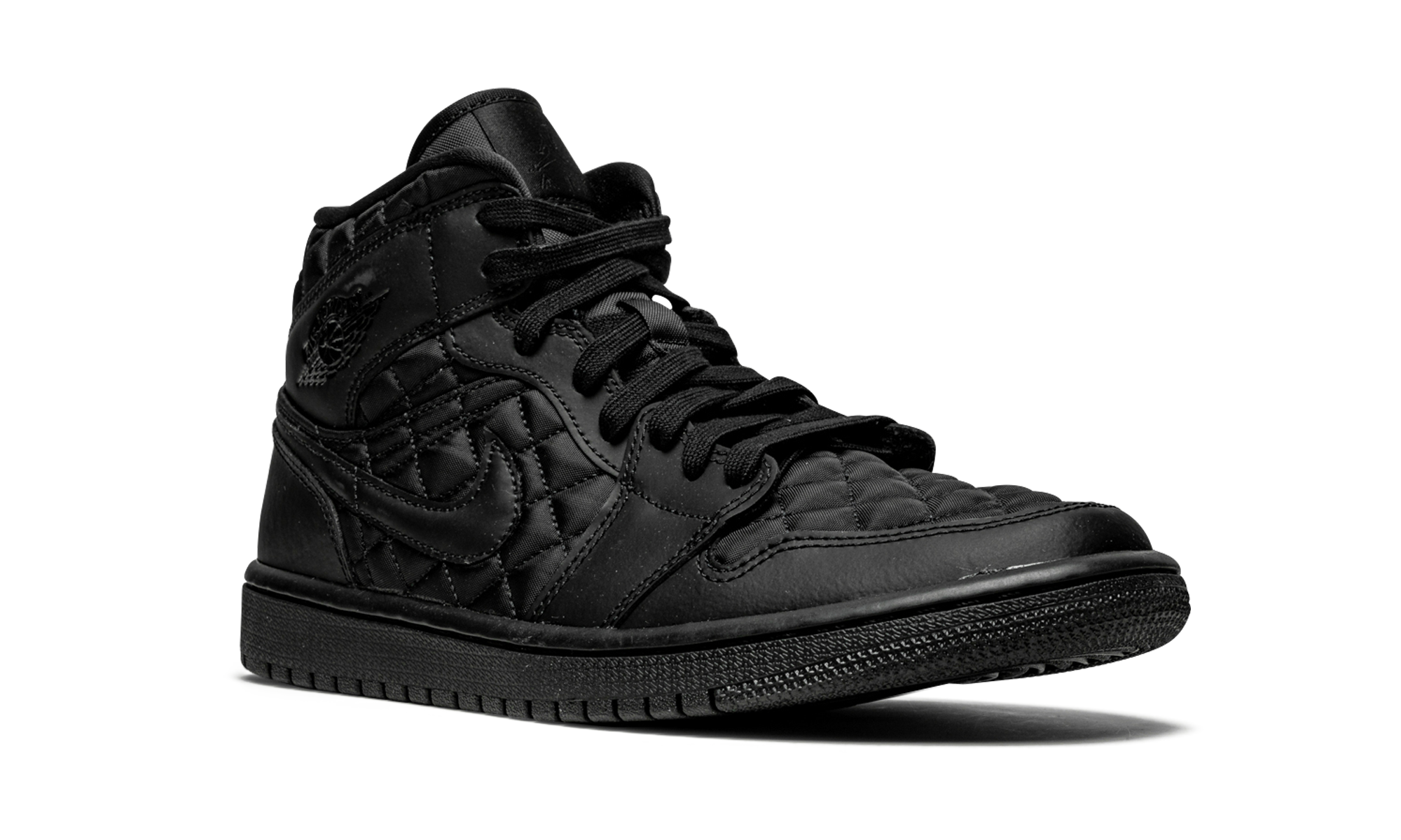 AJ 1 Mid Quilted Women "Black"