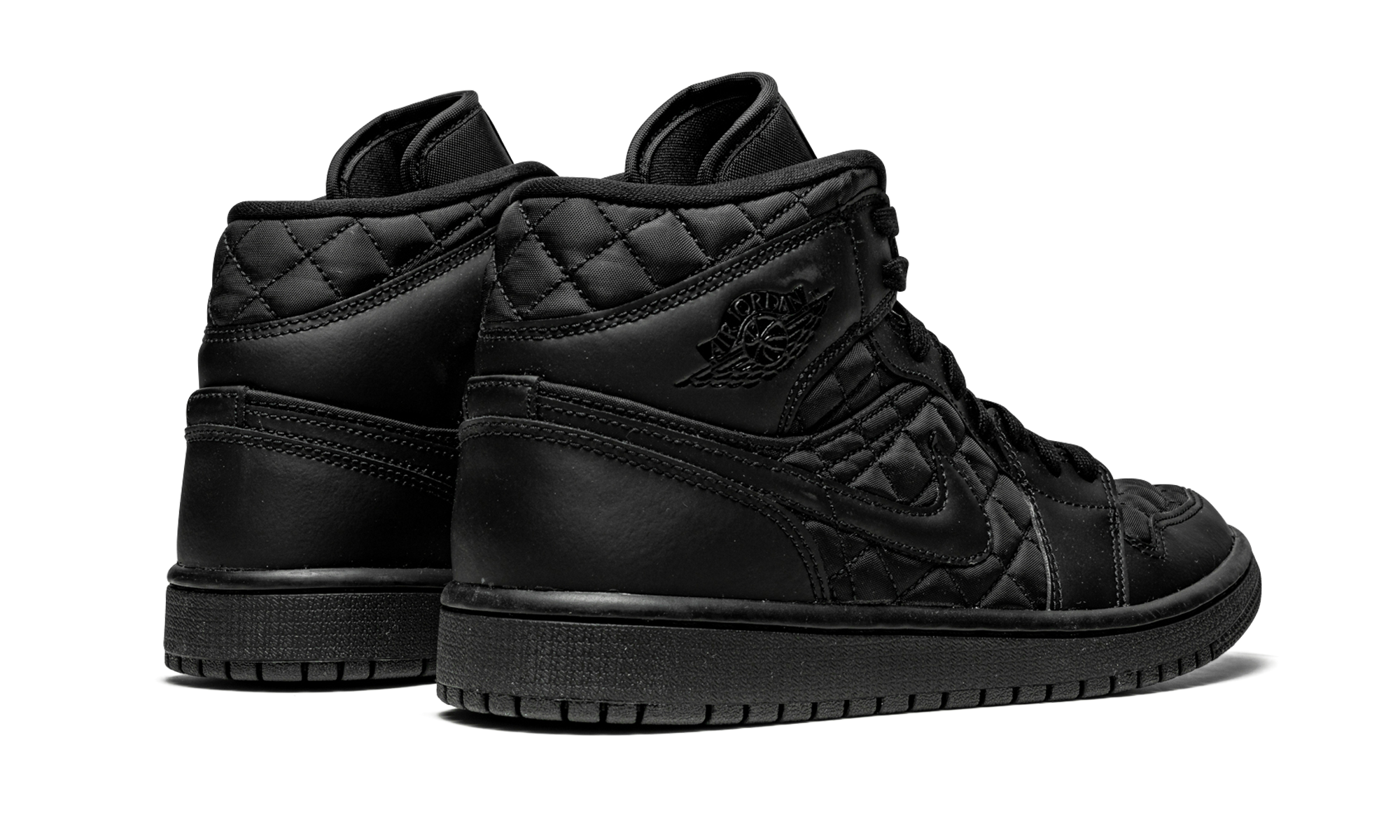 AJ 1 Mid Quilted Women "Black"
