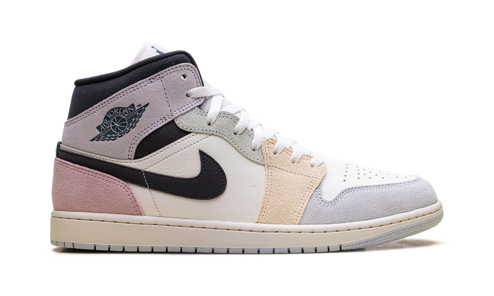 AJ 1 Mid "Sail / Anthracite-jade Aura-iced Jade"