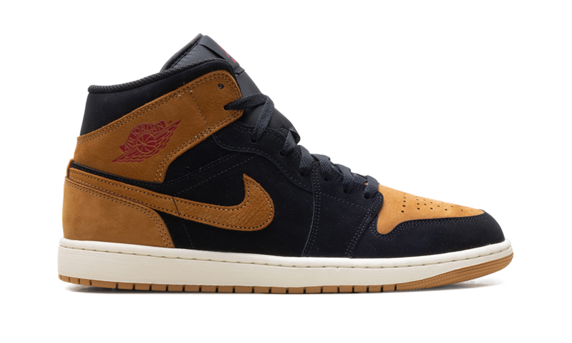 AJ 1 Mid Se "Black/beige"