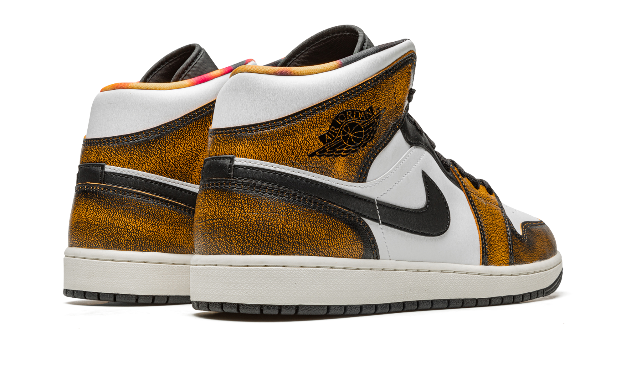 AJ 1 Mid Se "Orange Wear Away"