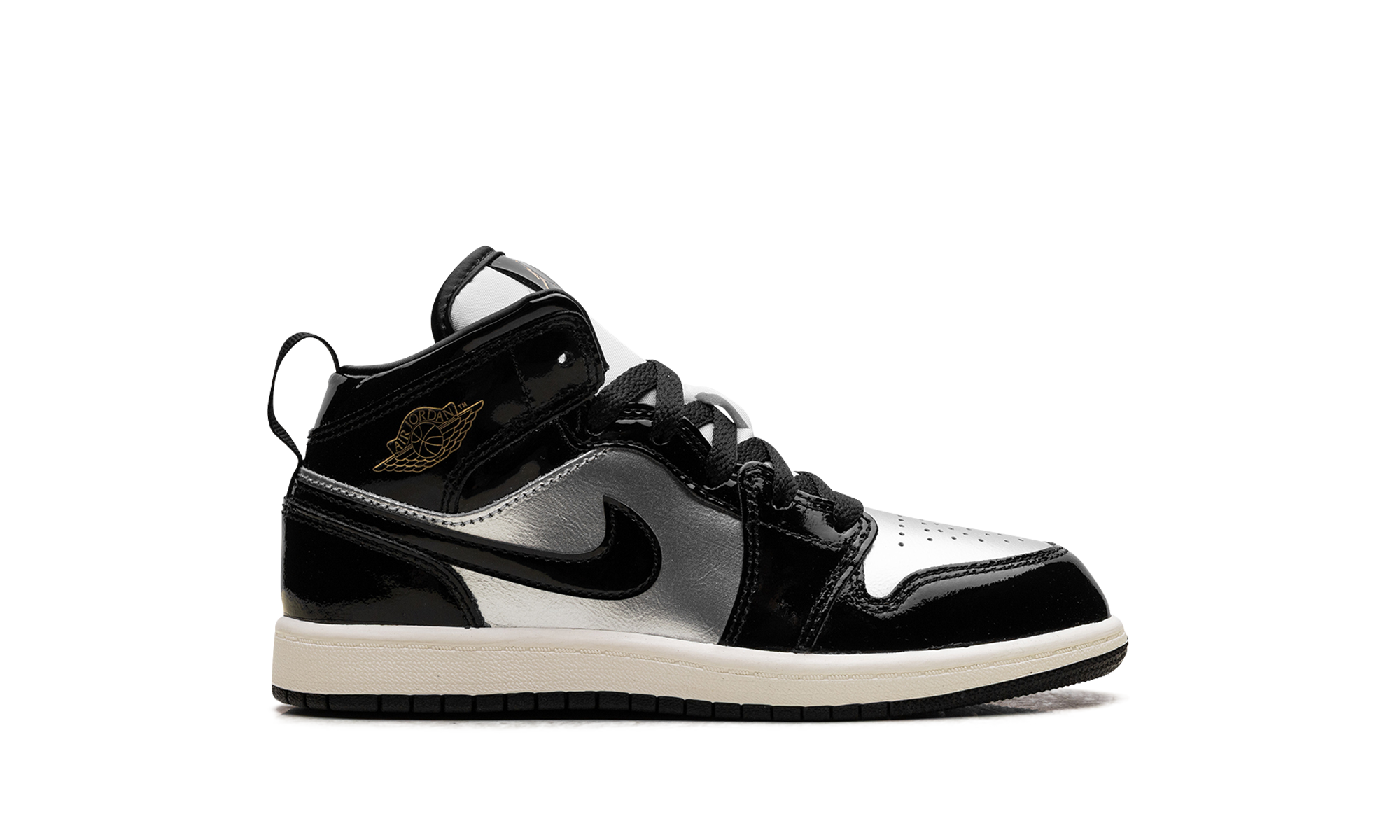 AJ 1 Mid Se Ps "Black Metallic Silver Sail Metallic Gold"