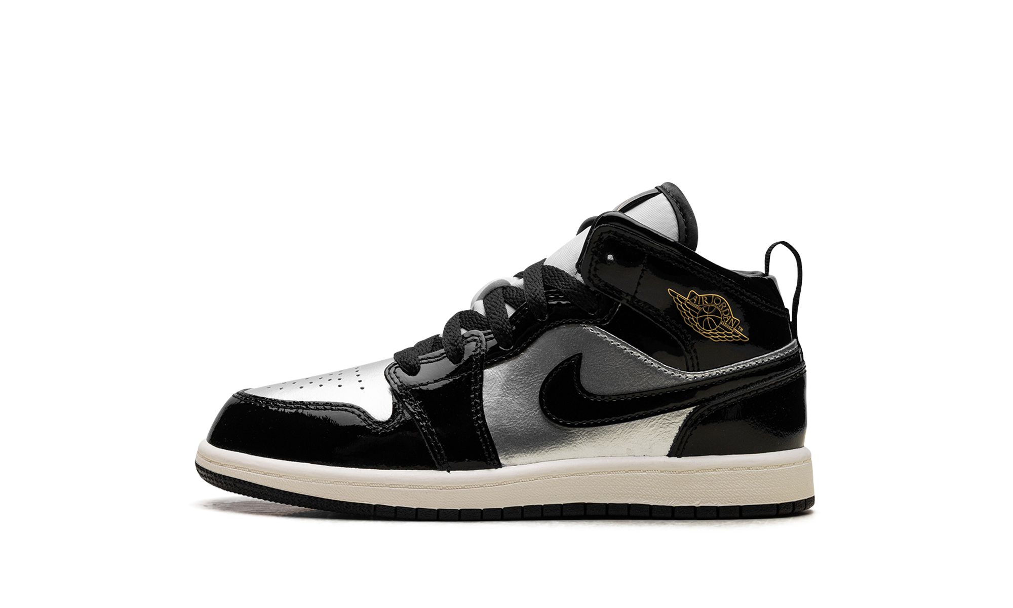 AJ 1 Mid Se Ps "Black Metallic Silver Sail Metallic Gold"