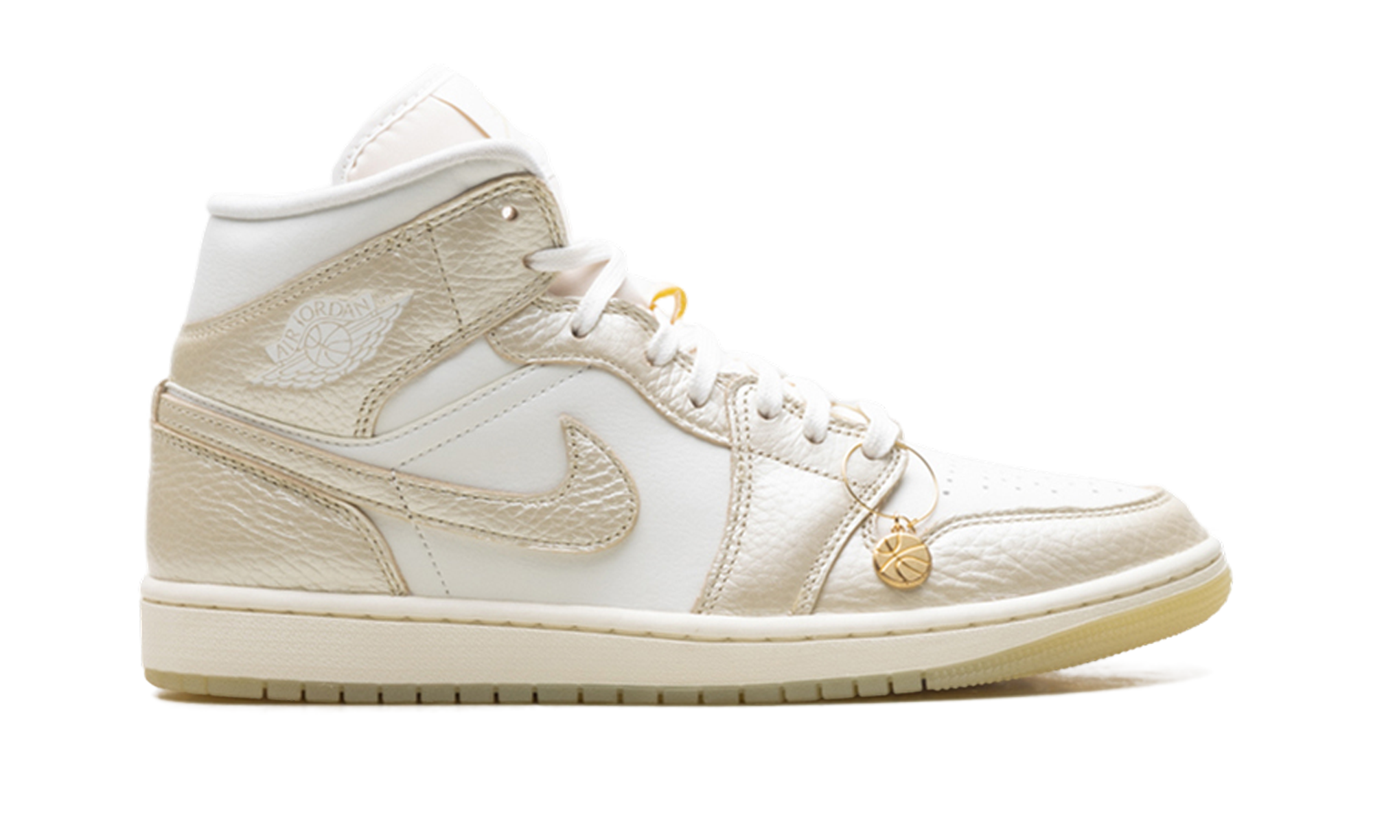 AJ 1 Mid Se Women "Metallic Team Gold"