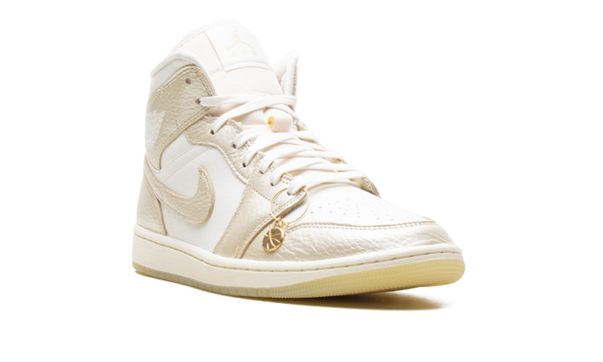 AJ 1 Mid Se Women "Metallic Team Gold"