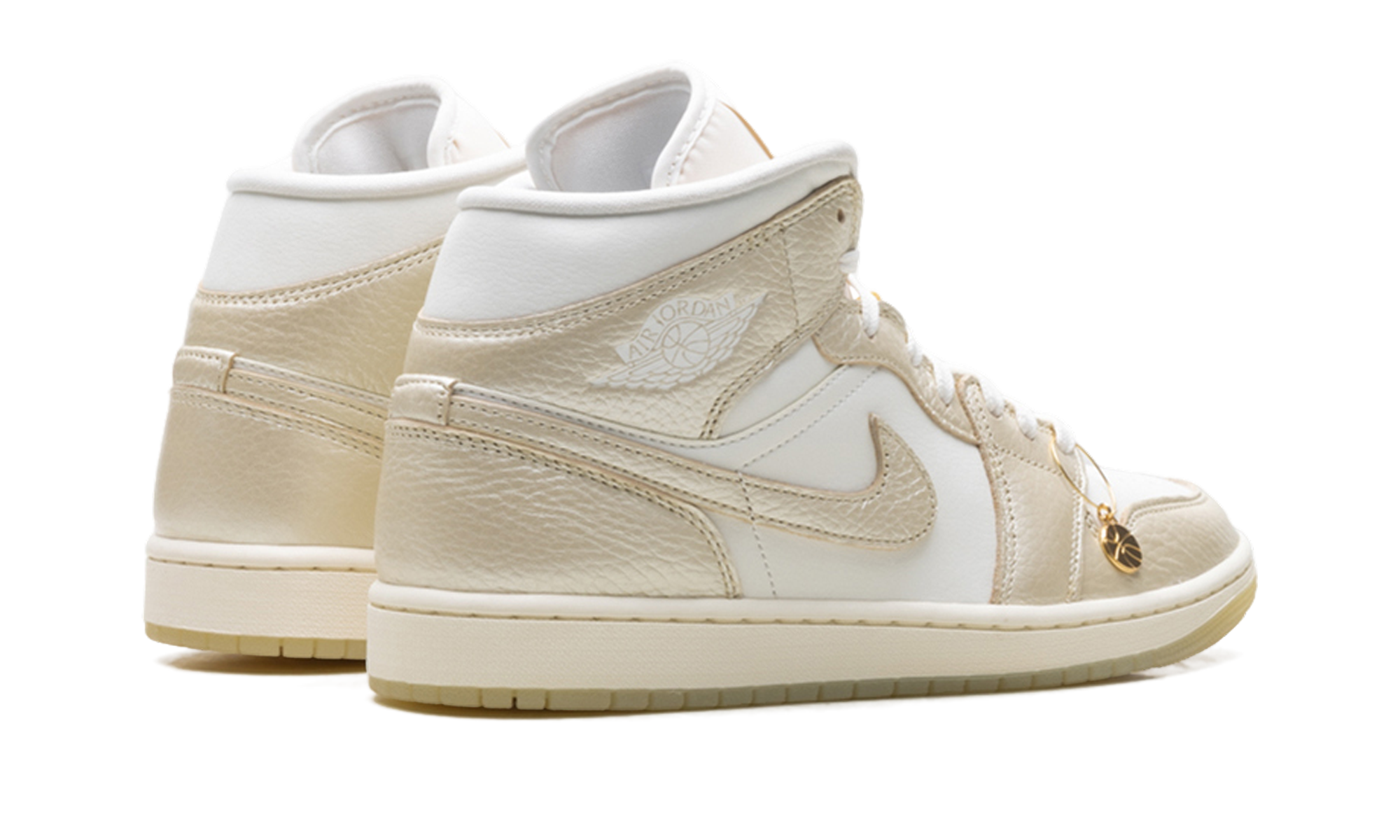 AJ 1 Mid Se Women "Metallic Team Gold"