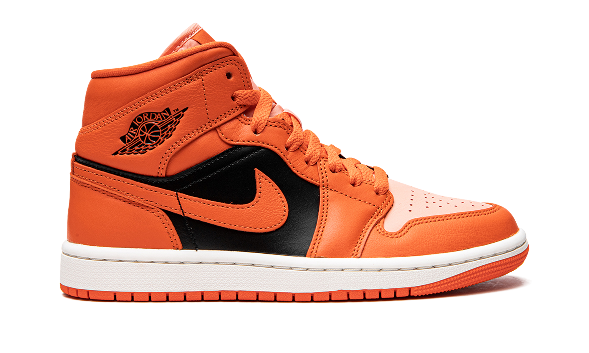 AJ 1 Mid Se Women "Orange / Black"