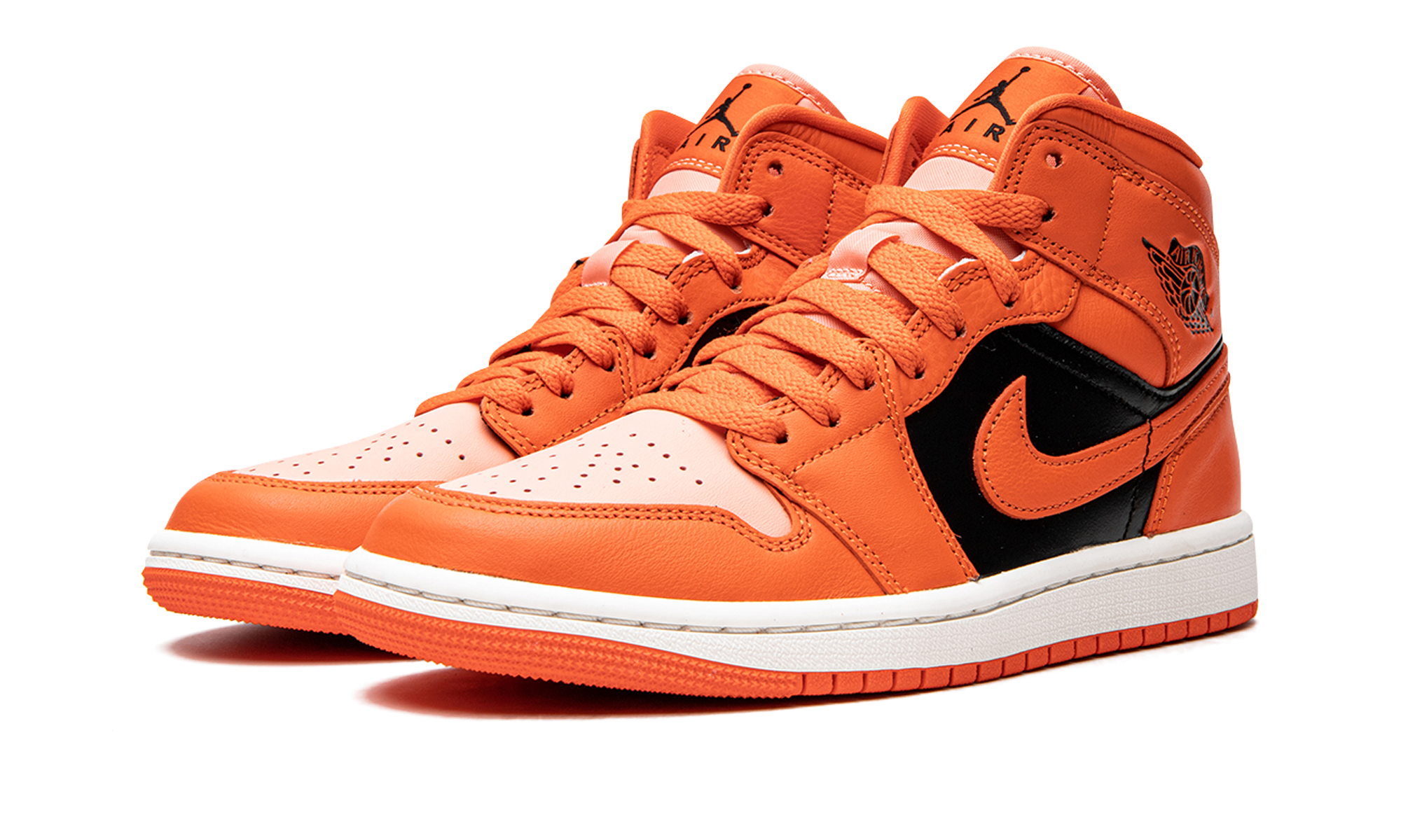 AJ 1 Mid Se Women "Orange / Black"