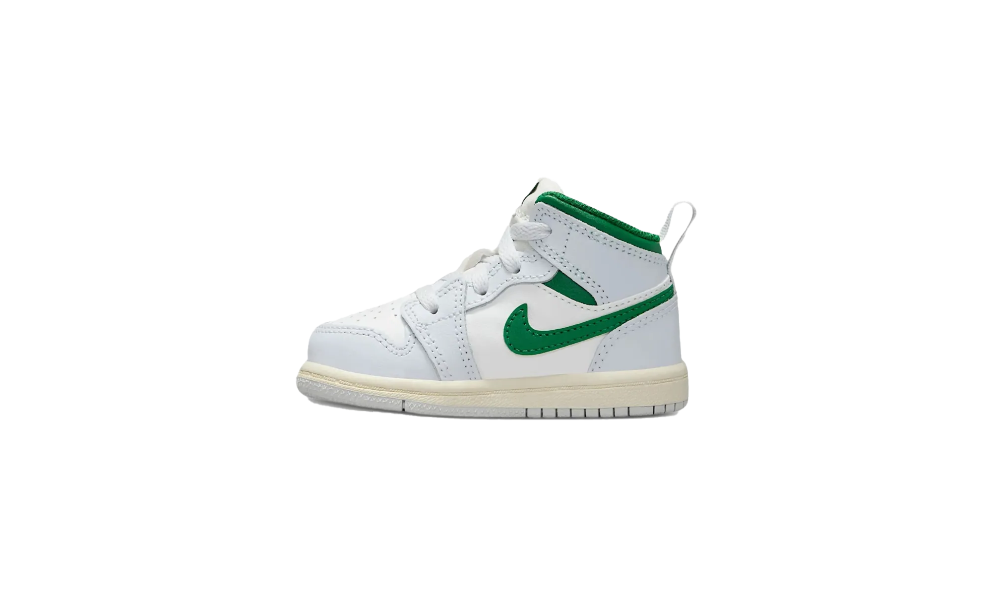 AJ 1 Mid TD "Summit White Pure Platinum Sail Pine Green"