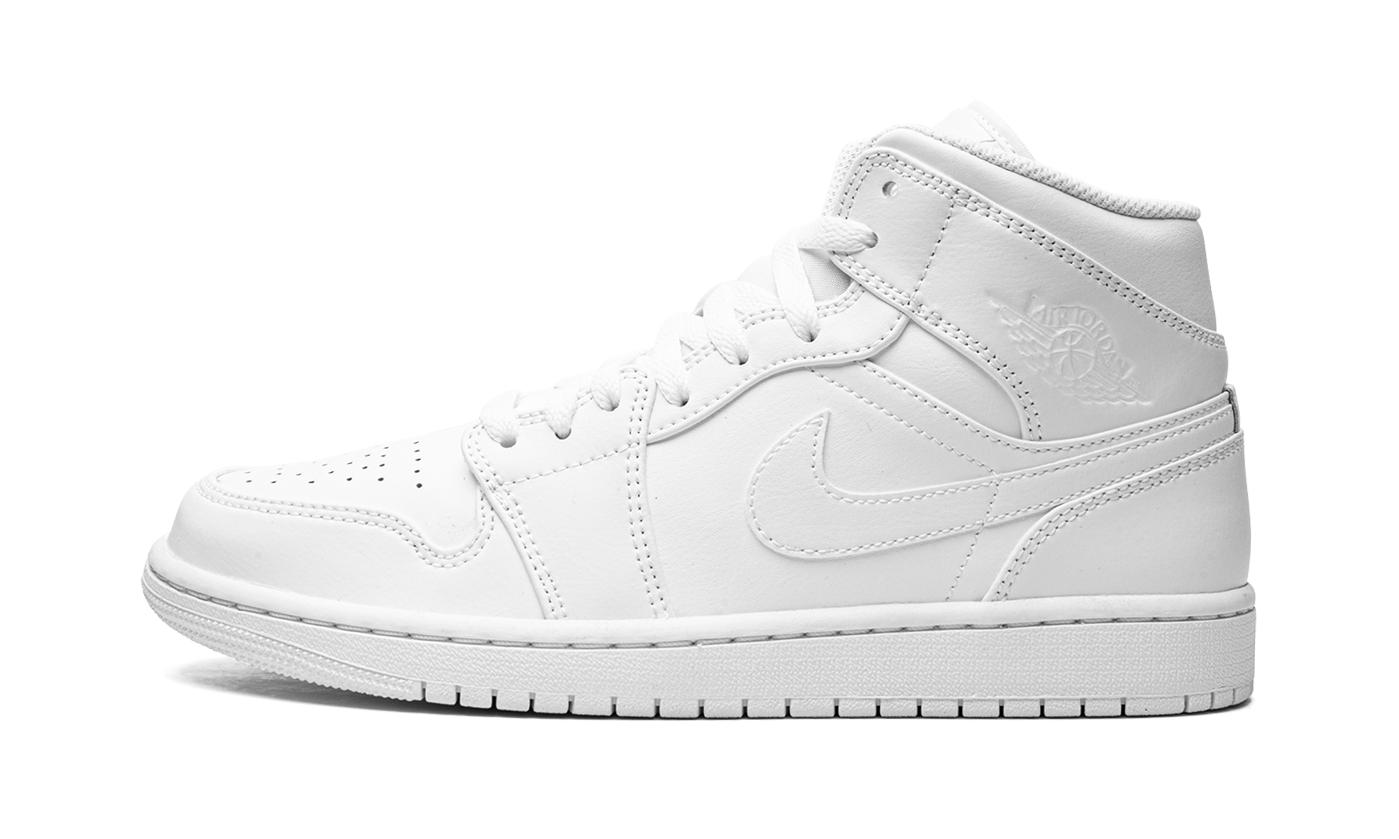 AJ 1 Mid "Triple White"