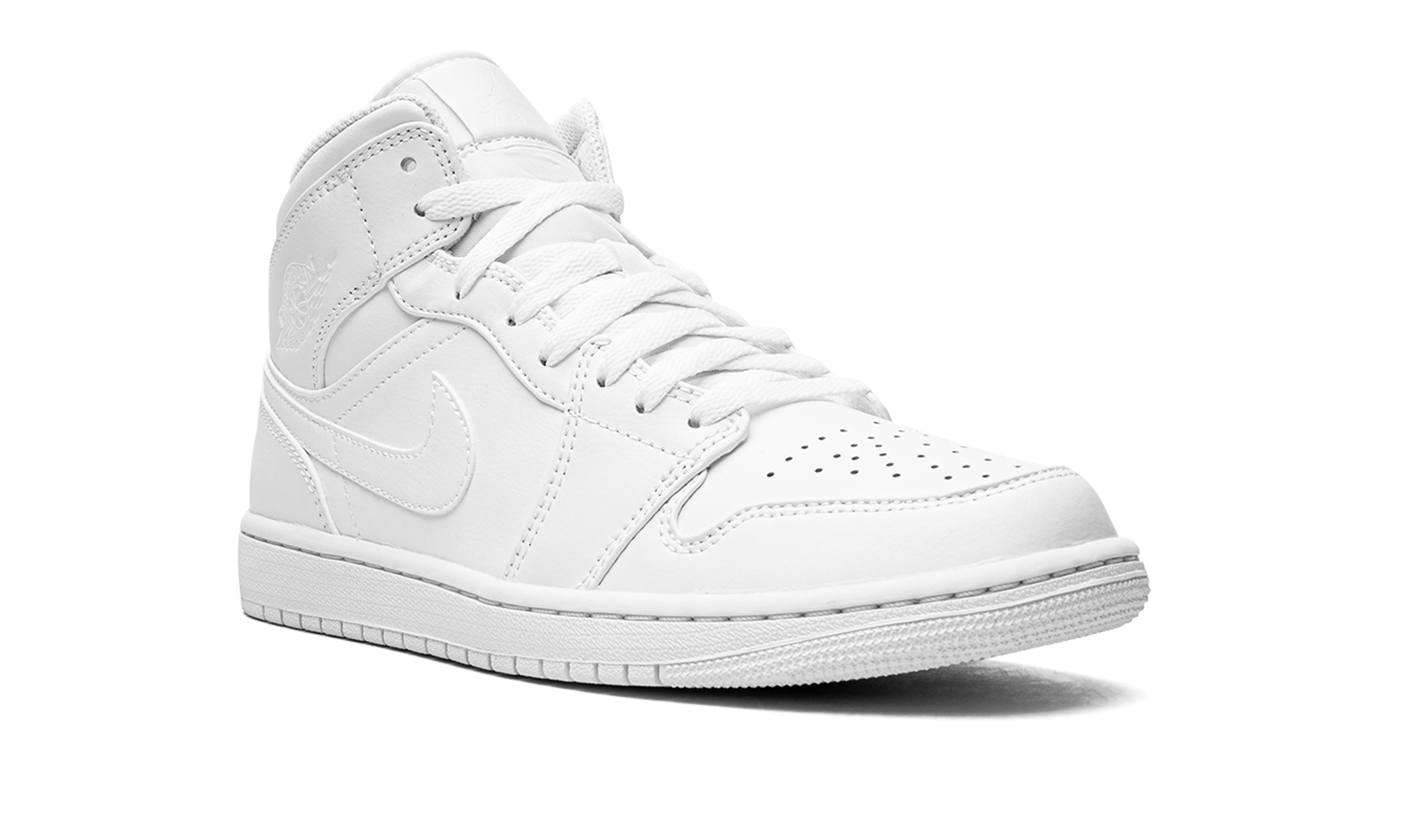 AJ 1 Mid "Triple White"