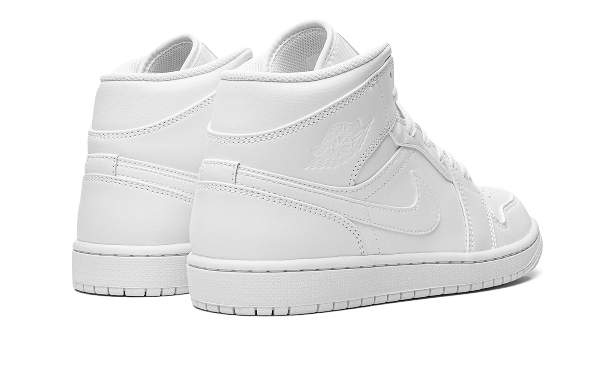 AJ 1 Mid "Triple White"