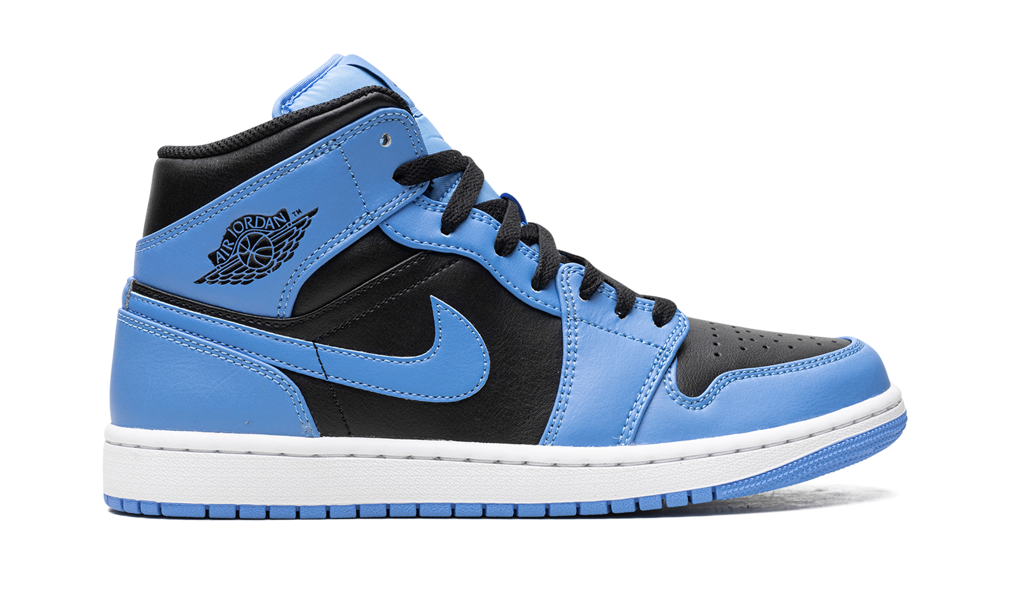 AJ 1 Mid "University Blue Black"