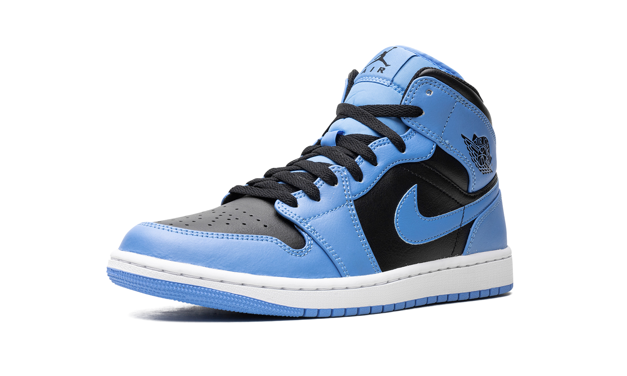 AJ 1 Mid "University Blue Black"