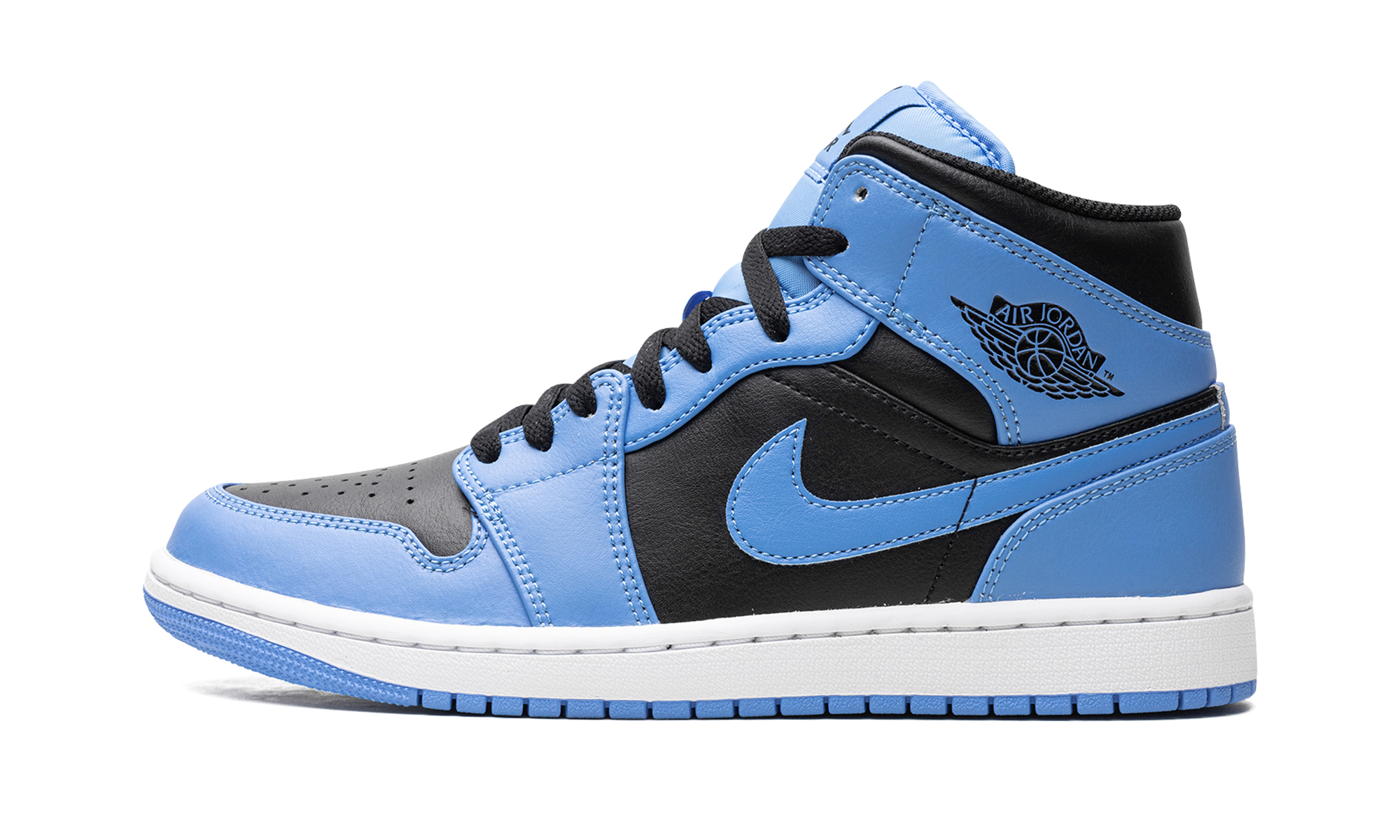 AJ 1 Mid "University Blue Black"