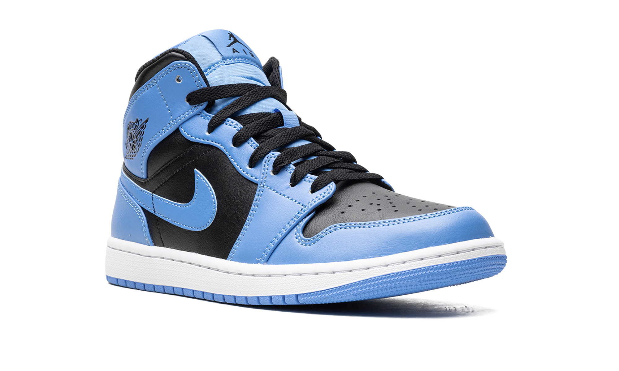 AJ 1 Mid "University Blue Black"