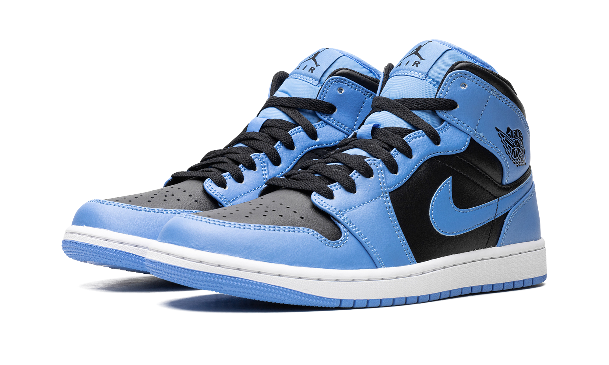 AJ 1 Mid "University Blue Black"