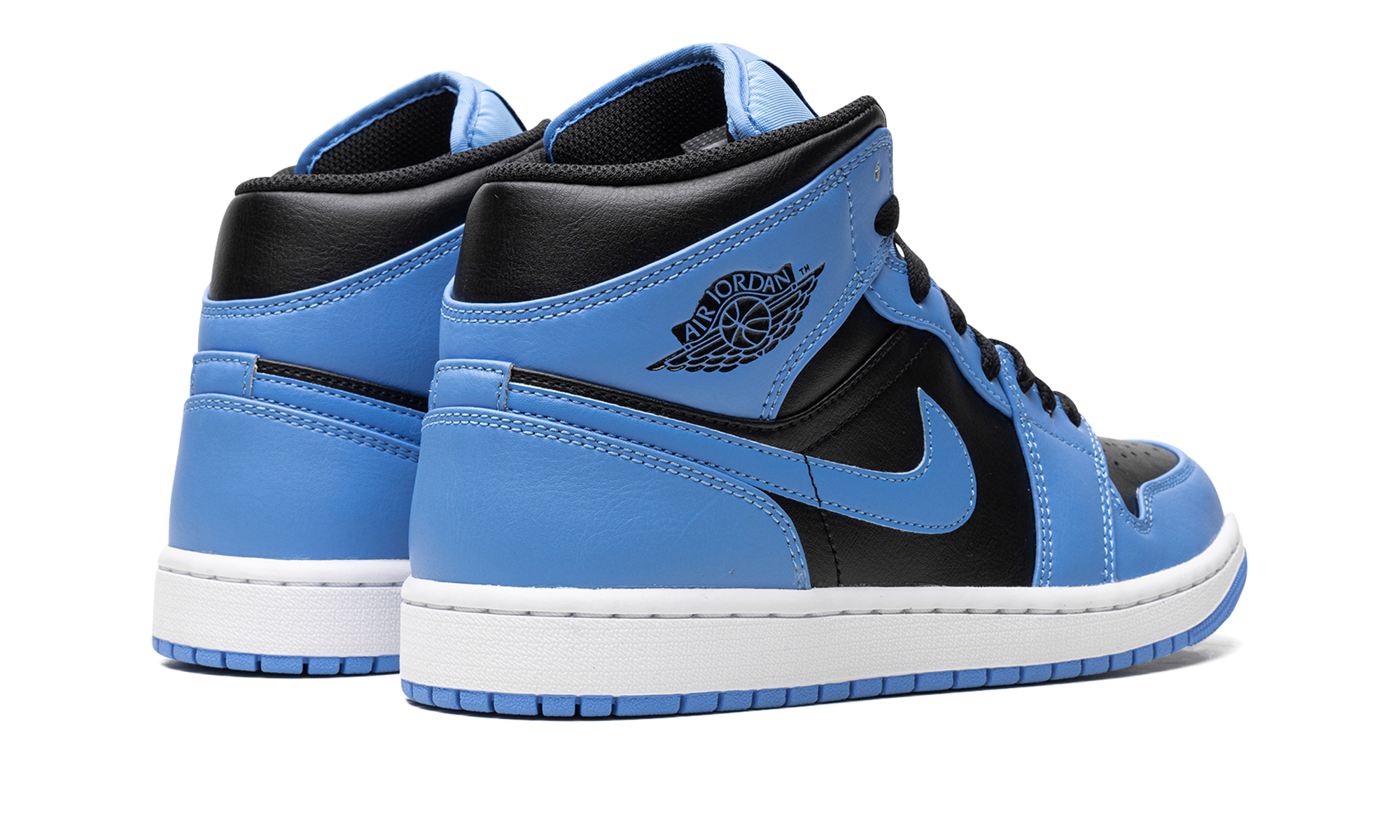AJ 1 Mid "University Blue Black"