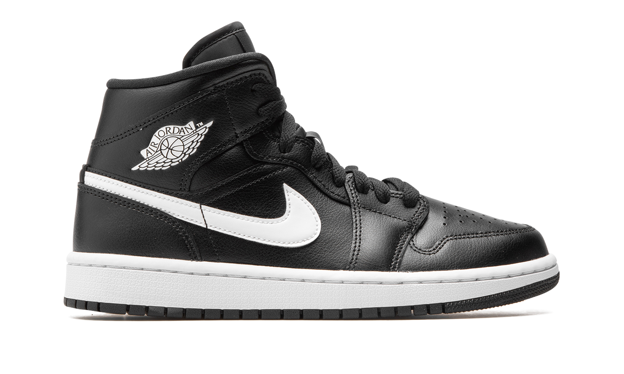AJ 1 Mid Women "Black / White"
