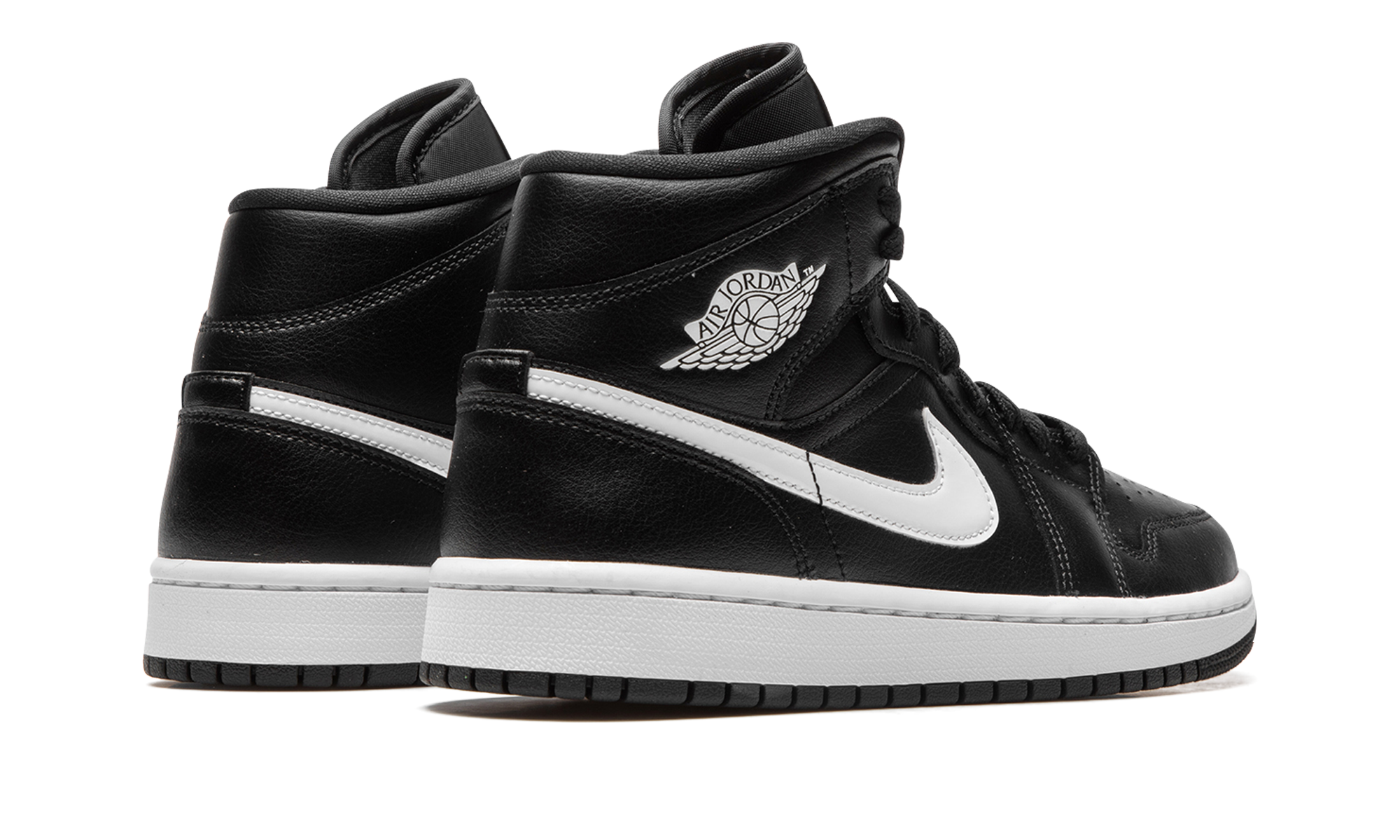 AJ 1 Mid Women "Black / White"